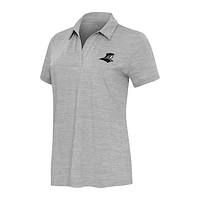 Women's Antigua Heather Providence Friars Layout V-Neck Polo