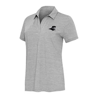 Women's Antigua Heather Providence Friars Layout V-Neck Polo