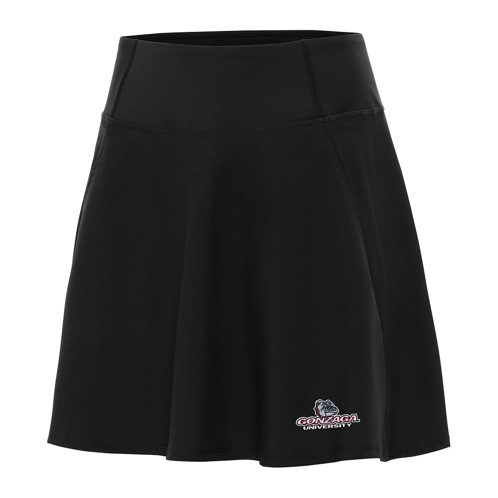 Women's Antigua Black Gonzaga Bulldogs Chip Skort