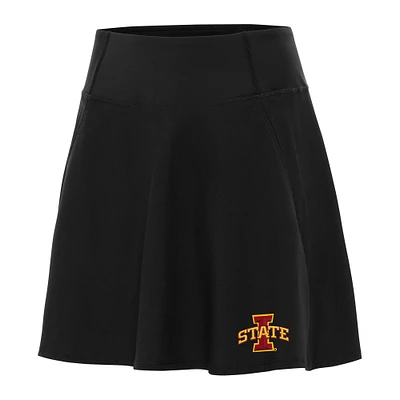 Women's Antigua Black Iowa State Cyclones Chip Skort