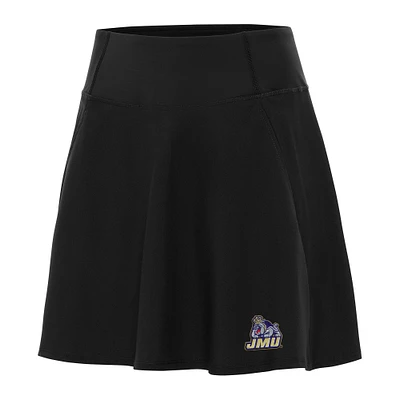 Women's Antigua Black James Madison Dukes Chip Skort