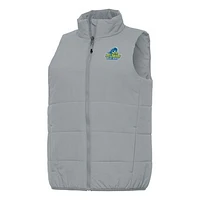 Women's Antigua Gray Delaware Fightin' Blue Hens Experience Full-Zip Vest