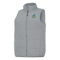 Women's Antigua Gray Delaware Fightin' Blue Hens Experience Full-Zip Vest