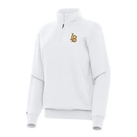 Women's Antigua Cal State Long Beach The Victory Quarter-Zip Sweatshirt