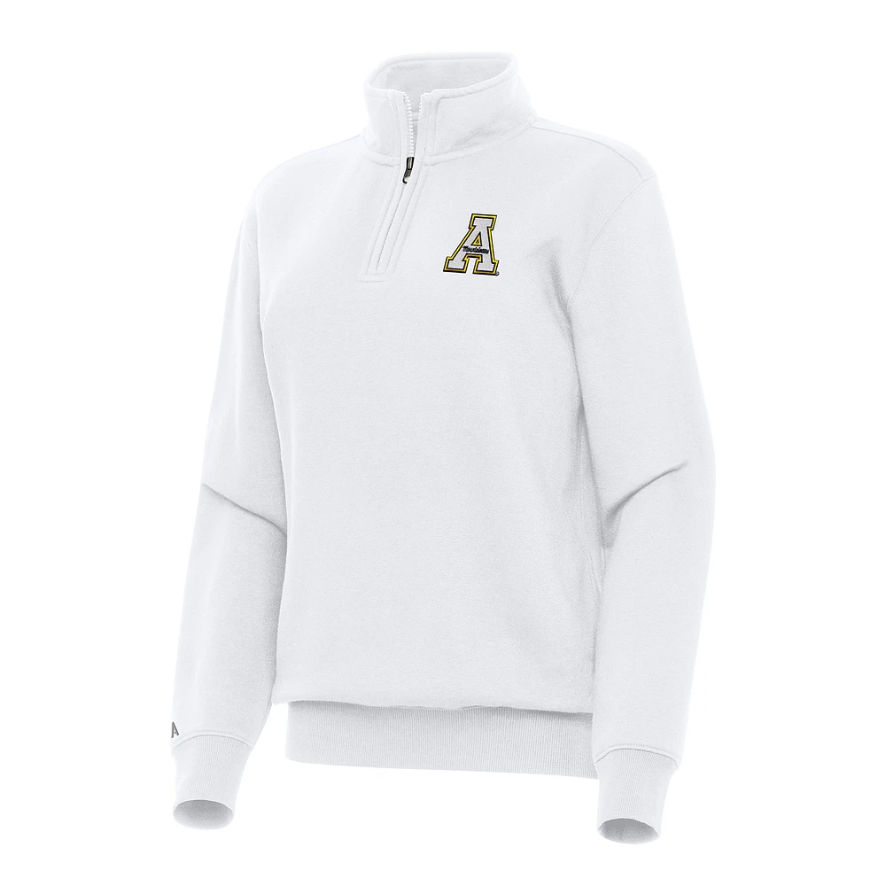 Women's Antigua Appalachian State Mountaineers Victory Quarter-Zip Sweatshirt
