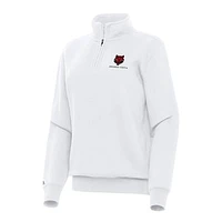 Women's Antigua Arkansas State Red Wolves Victory Quarter-Zip Sweatshirt