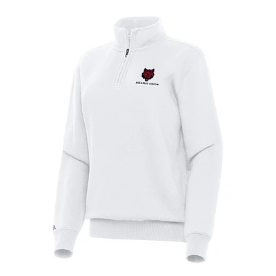 Women's Antigua Arkansas State Red Wolves Victory Quarter-Zip Sweatshirt