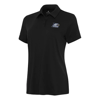 Women's Antigua Black Georgia Southern Eagles Reprocess Polo