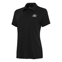 Women's Antigua Black Georgia Southern Eagles Reprocess Polo