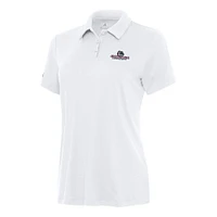 Women's Antigua White Gonzaga Bulldogs Reprocess Polo