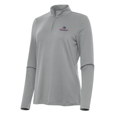 Women's Antigua Gonzaga Bulldogs Reprocess Quarter-Zip Top