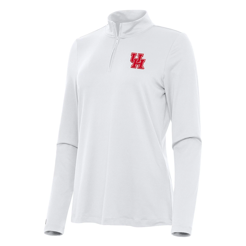 Women's Antigua Houston Cougars Reprocess Quarter-Zip Top