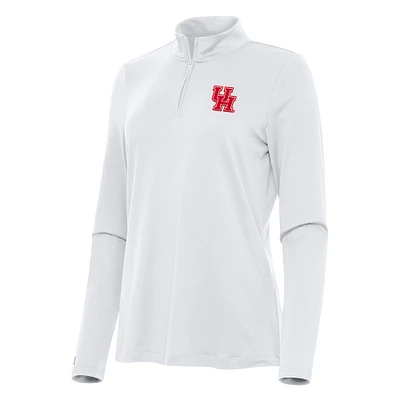Women's Antigua Houston Cougars Reprocess Quarter-Zip Top