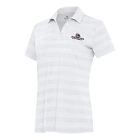 Women's Antigua White Gonzaga Bulldogs Tunnel Polo