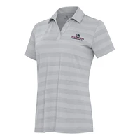 Women's Antigua Gray Gonzaga Bulldogs Tunnel Polo