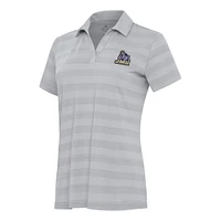 Women's Antigua Gray James Madison Dukes Tunnel Polo