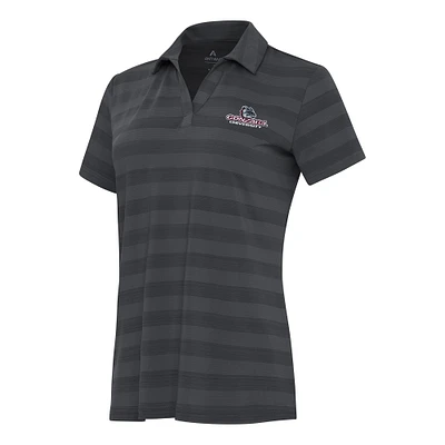 Women's Antigua Pewter Gonzaga Bulldogs Tunnel Polo