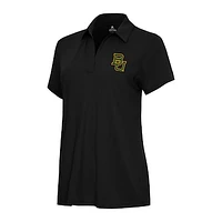 Women's Antigua Black Baylor Bears Era Polo