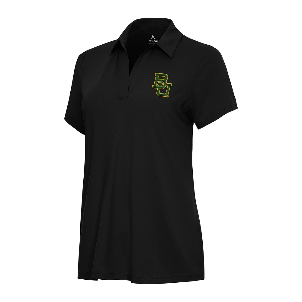 Women's Antigua Black Baylor Bears Era Polo