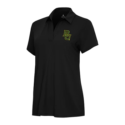 Women's Antigua Black Baylor Bears Era Polo