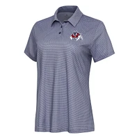 Women's Antigua  White/Navy Fresno State Bulldogs Rings Polo