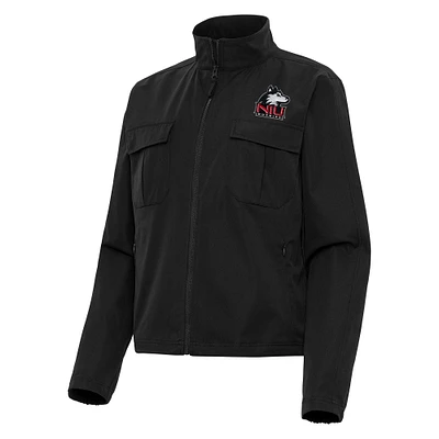 Women's Antigua Northern Illinois Huskies Even Par Full-Zip Jacket