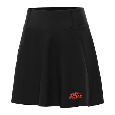 Women's Antigua Black Oklahoma State Cowboys Chip Skort