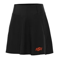 Women's Antigua Black Oklahoma State Cowboys Chip Skort