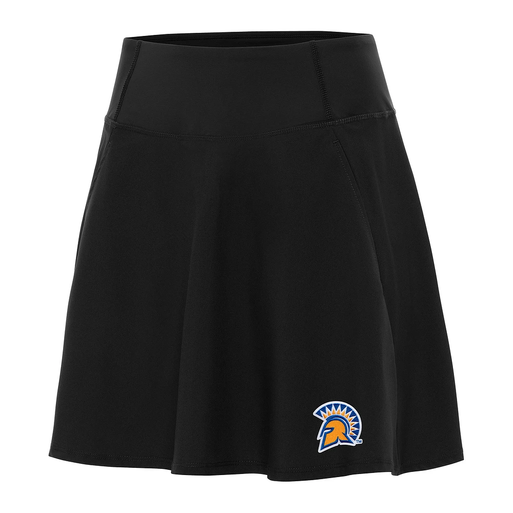 Women's Antigua Black San Jose State Spartans Chip Skort