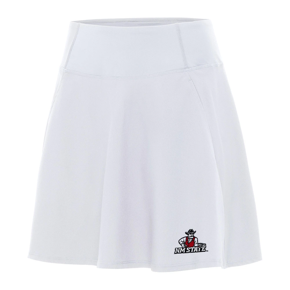 Women's Antigua White New Mexico State Aggies Chip Skort