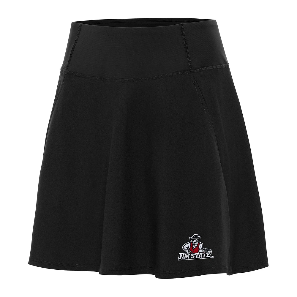 Women's Antigua Black New Mexico State Aggies Chip Skort