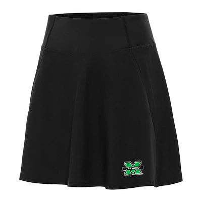 Women's Antigua Black Marshall Thundering Herd Chip Skort