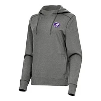 Women's Antigua Heather North Alabama Lions Justice Pullover Hoodie