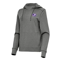 Women's Antigua Heather North Alabama Lions Justice Pullover Hoodie
