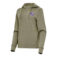 Women's Antigua Olive North Alabama Lions Justice Pullover Hoodie