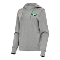 Women's Antigua Heather North Dakota Justice Pullover Hoodie