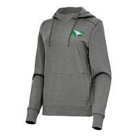 Women's Antigua Heather North Dakota Justice Pullover Hoodie