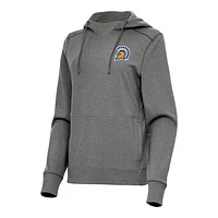 Women's Antigua Heather San Jose State Spartans Justice Pullover Hoodie