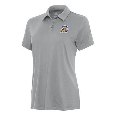 Women's Antigua Gray San Jose State Spartans Reprocess Polo