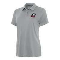 Women's Antigua Gray Northern Illinois Huskies Reprocess Polo