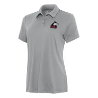 Women's Antigua Gray Northern Illinois Huskies Reprocess Polo