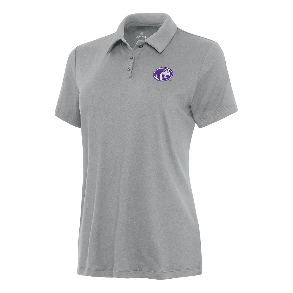 Women's Antigua Gray North Alabama Lions Reprocess Polo