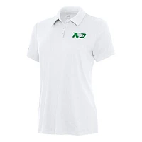 Women's Antigua White North Dakota Reprocess Polo