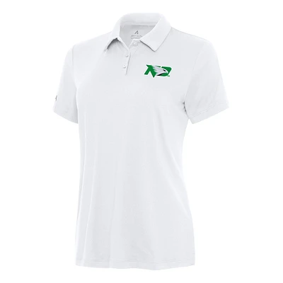 Women's Antigua White North Dakota Reprocess Polo
