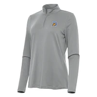 Women's Antigua Gray San Jose State Spartans Reprocess Quarter-Zip Top