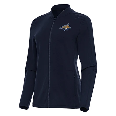 Women's Antigua Navy Montana State Bobcats Continual Full-Zip Jacket