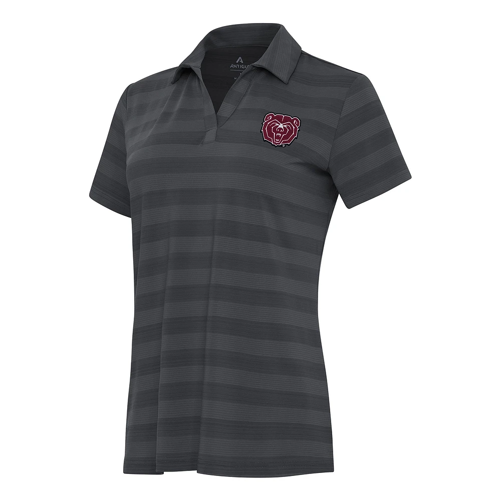 Women's Antigua Pewter Missouri State University Bears Tunnel Polo
