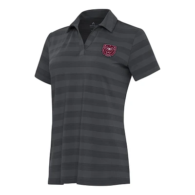 Women's Antigua Pewter Missouri State University Bears Tunnel Polo