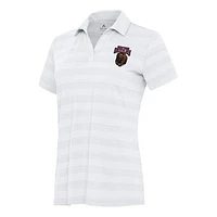 Women's Antigua White Montana Grizzlies Tunnel Polo