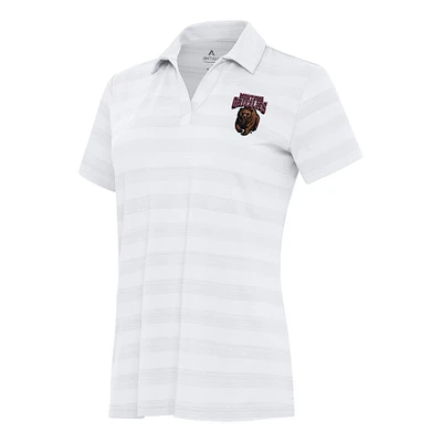 Women's Antigua White Montana Grizzlies Tunnel Polo